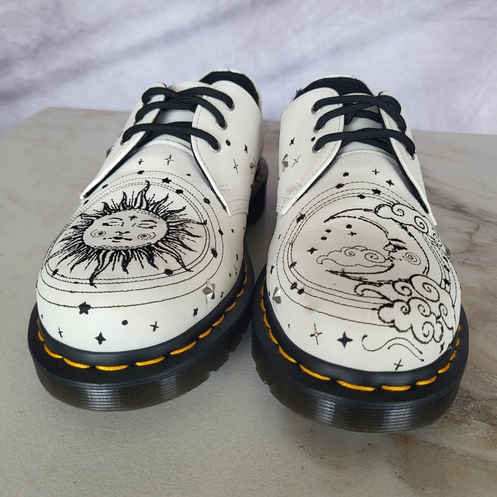 Dr. Martens 1461 COSMIC Embroidered Oxfords Women's Size 8 White - Picture 4 of 16